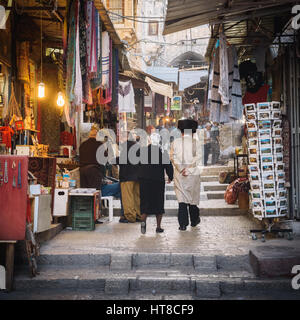 Un marché juif traditionnel au coeur de la vieille ville de Jérusalem Banque D'Images