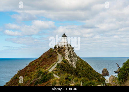 Phare de Catlins, Nugget Point, Southland, Nouvelle-Zélande Banque D'Images