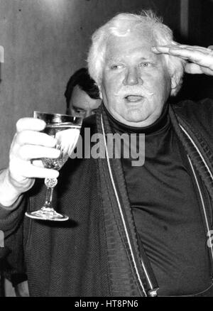 Ken Russell, le réalisateur britannique, assiste à une conférence de presse à Londres, Angleterre le 21 février 1991. Banque D'Images