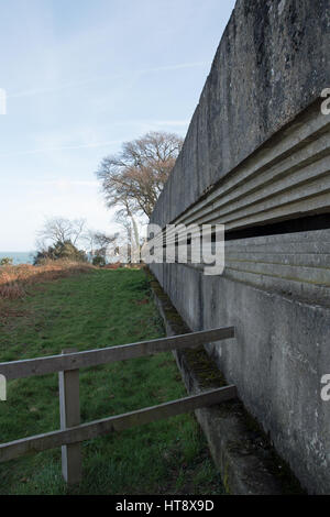 Studland Bay WW2 Bunker d'observation Banque D'Images