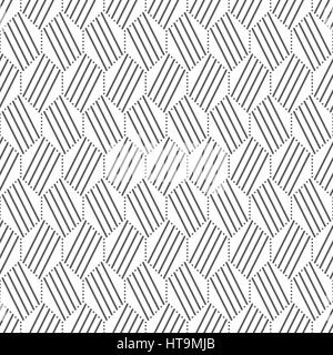 Modèle sans couture. Abstract dotted background. Répéter régulièrement avec texture simple éléments géométriques, formes, parsemé d'hexagones, lignes. Vector ele Illustration de Vecteur