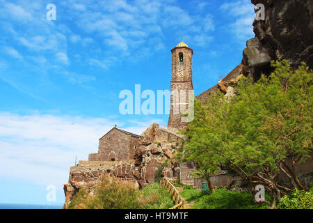 Cathédrale de Saint Anthony (Sant' Antonio Abate) à Castelsardo, Sardaigne, Italie Banque D'Images