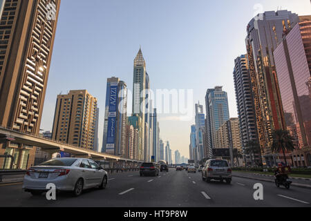 Centre mondial de Dubaï/Émirats arabes unis le 9 mars 2017 : le nouvel aéroport de Dubaï Dubai World Central Banque D'Images