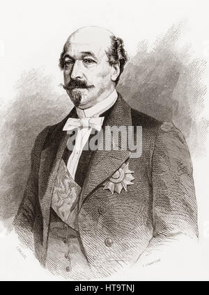 Charles Auguste Louis Joseph Demorny ou de Morny, 1er duc de Morny, 1811 - 1865. Homme d'État français. De l'Album Evenement, premier du journal L'Evenement, publié 1865. Banque D'Images