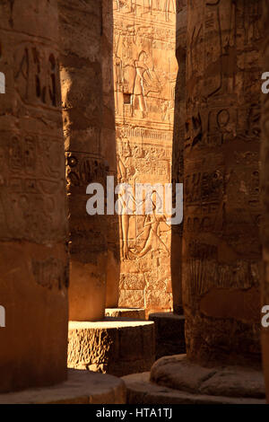 Salle hypostyle du Temple de Karnak, Louxor, Égypte, Banque D'Images