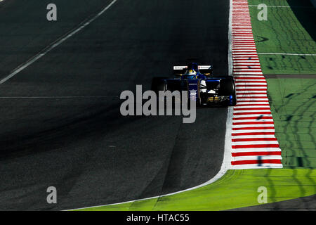 Barcelone, Espagne. Mar 9, 2017. Ericsson pendant la saison de Formule 1 JOURS DE TEST 2, 3 jour à Montmeló, Espagne Credit : Cronos Foto/Alamy Live News Banque D'Images