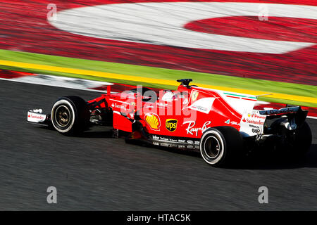 Barcelone, Espagne. Mar 9, 2017. Vettel durant la saison de Formule 1 JOURS DE TEST 2, 3 jour à Montmeló, Espagne Credit : Cronos Foto/Alamy Live News Banque D'Images