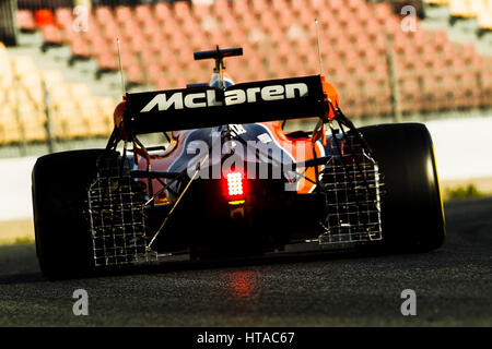 Barcelone, Espagne. Mar 9, 2017. Mclaren au cours de la saison de Formule 1 JOURS DE TEST 2, 3 jour à Montmeló, Espagne Credit : Cronos Foto/Alamy Live News Banque D'Images