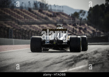 Barcelone, Espagne. Mar 9, 2017. JOLYON PALMER (GBR) prend à la piste dans sa Renault Sport RS17 au jour 7 de la Formule 1 les essais au Circuit de Catalunya Crédit : Matthias Rickenbach/ZUMA/Alamy Fil Live News Banque D'Images