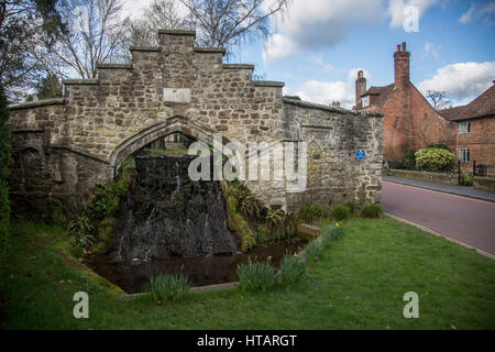 Vue générale de West Malling dans le Kent, UK. Banque D'Images