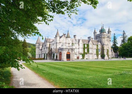 Le château de Balmoral Estate, Aberdeenshire, North East Highlands écossais. Banque D'Images