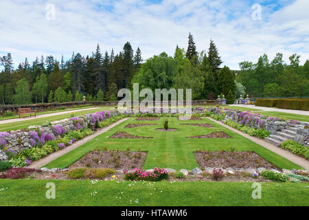 Les jardins du château de Balmoral, Aberdeenshire, North East Highlands écossais. Banque D'Images