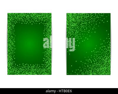 Saint Patricks Day verticale modèle de page Illustration de Vecteur
