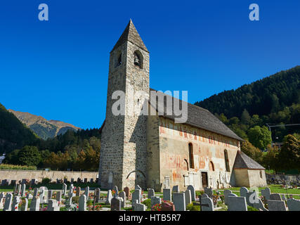 Les fresques de l'église de San Vigilio dans Pinzolo, "Danse de mort" peint par Simone Baschenis d Averaria Pinzolo, Trentin, Italie Banque D'Images