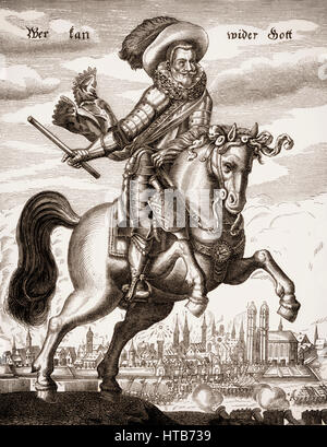 Johann t'Serclaes Tilly, 1559 - 1632, le commandant de l'armée et commandant de la ligue catholique pendant la Guerre de Trente Ans Banque D'Images