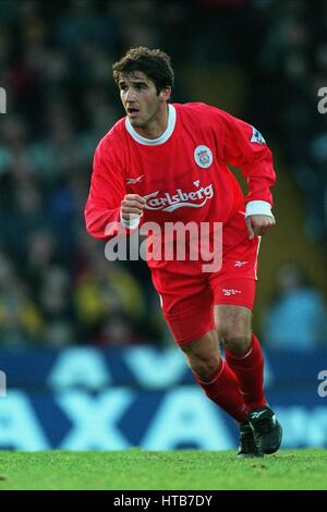 KARL HEINZ RIEDLE LIVERPOOL FC 03 Janvier 1999 Banque D'Images