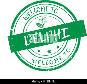 Bienvenue à Delphes Illustration de Vecteur