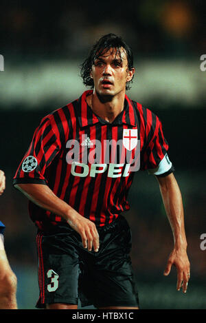 PAOLO MALDINI AC Milan 19 Septembre 1999 Banque D'Images