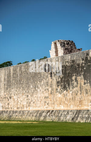 Détail de jeu de cour (Juego de Pelota) à Chichen Itza - Yucatan, Mexique Banque D'Images