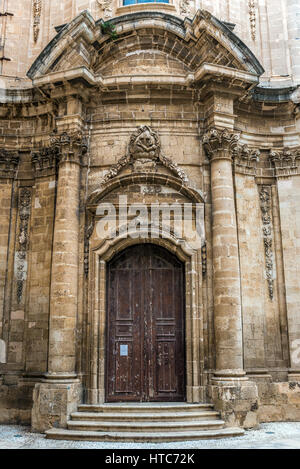 Église de l'Immaculée Conception sur l'île d'Ortygie, partie historique de la ville de Syracuse, l'angle sud-est de l'île de la Sicile, Italie Banque D'Images