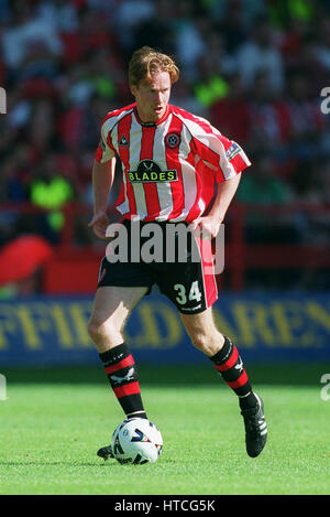 JODY CRADDOCK SHEFFIELD UNITED FC 04 Septembre 1999 Banque D'Images