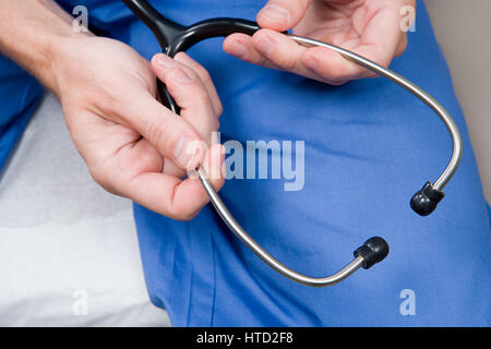 Doctor with stethoscope Banque D'Images