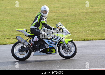 Journée circuit moto MSV Snetterton Banque D'Images