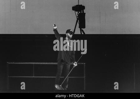 Glasgow, Royaume-Uni. 10 mars, 2017. La chanteuse américaine Bryson Tiller joue sur la scène à l'ETI Hydro, Glasgow. Roberto Ricciuti/Alamy Live News Banque D'Images