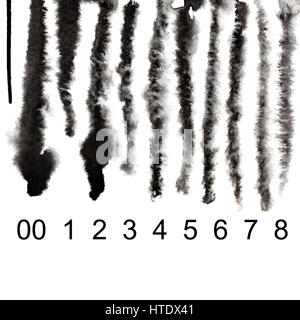 Fondue code-barres. La crise financière et la récession économique concept Banque D'Images