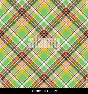 Plaid vert texture pixel couleur transparente tissu madras. Vector illustration. Illustration de Vecteur