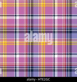 Pink plaid en tissu motif texture pixel transparent. Vector illustration. Illustration de Vecteur