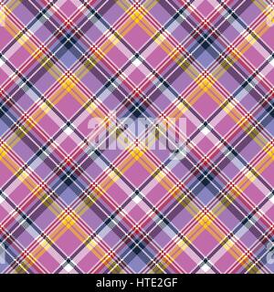 Pink plaid en tissu motif texture pixel transparent. Vector illustration. Illustration de Vecteur