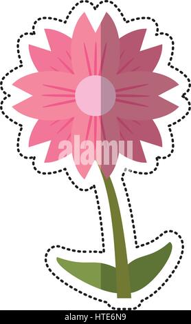 Cartoon fleur amaryllis natural Illustration de Vecteur
