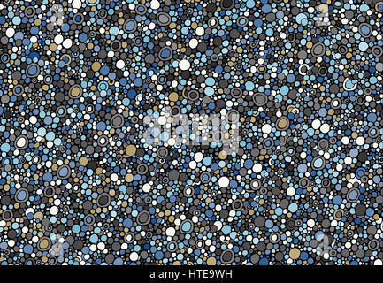 Résumé fond composé de différentes tailles de cercles colorés.Vector Banque D'Images