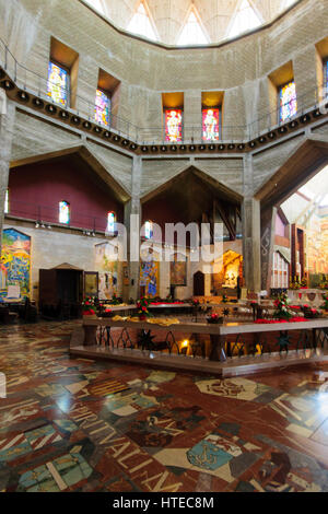 NAZARETH, ISRAËL - Apr 05, 2015 : l'église de l'Annonciation, à Nazareth, Israël Banque D'Images