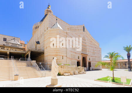 NAZARETH, ISRAËL - Apr 05, 2015 : l'église de l'Annonciation, à Nazareth, Israël Banque D'Images