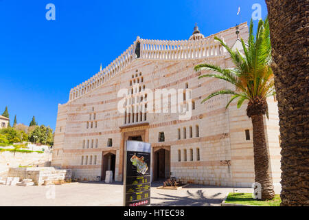 NAZARETH, ISRAËL - Apr 05, 2015 : l'église de l'Annonciation, à Nazareth, Israël Banque D'Images