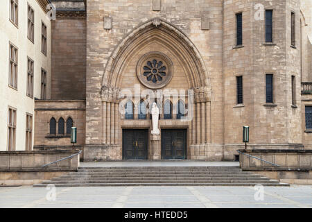 Cathédrale Notre-Dame de Luxembourg Ville. Banque D'Images