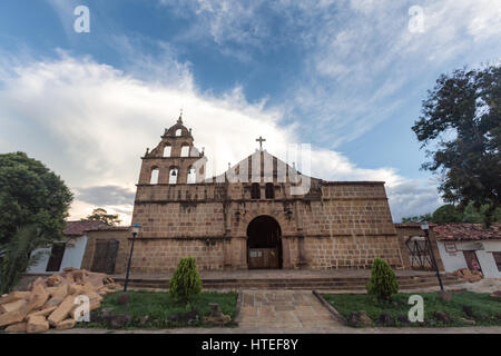 L'église de Santa Lucia, Colombie. Guane Banque D'Images