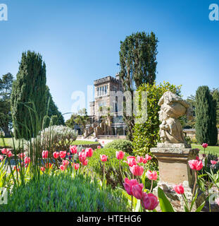 Larnach Castle, parc et château, Dunedin, Otago Peninsula, Southland, Nouvelle-Zélande Banque D'Images