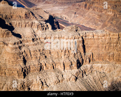 Vol en hélicoptère au Grand Canyon Rive Ouest - Arizona, USA Banque D'Images