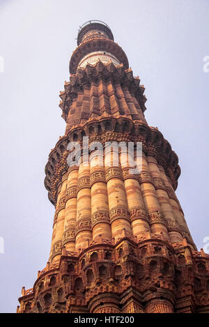 Qutb Minar - New Delhi, Inde Banque D'Images