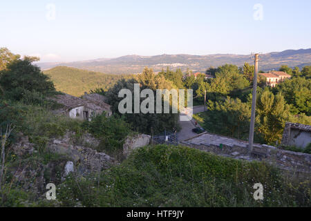 Irpinia, 2014, Conza Vecchia Banque D'Images