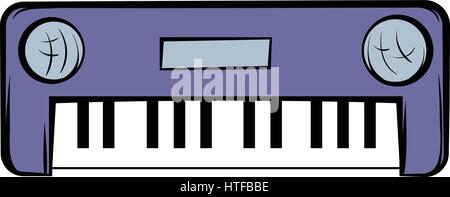 L'icône de synthétiseur dans cartoon style vector illustration isolé Illustration de Vecteur
