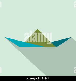 Tabac Marijuana sur papier, l'icône de style plat Illustration de Vecteur