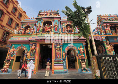 Singapour, Little India, Sri Vadapathira Kaliamman, temple hindou, Banque D'Images