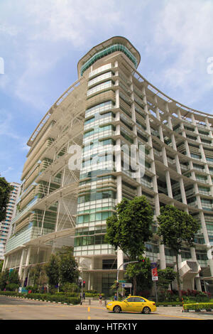 Singapour, l'Édifice de la Bibliothèque Nationale, Banque D'Images