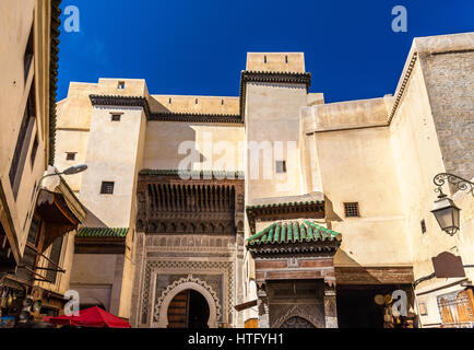 La mosquée de Sidi Ahmed Tijani à Fes - Maroc Banque D'Images