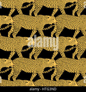 Leopard tattoo face transparente , Motif, mode d'impression Banque D'Images