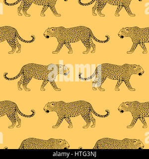 Leopard tattoo face transparente , Motif, mode d'impression Banque D'Images